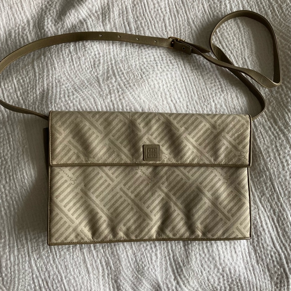 Givenchy Beige Monogram Crossbody Bag with Adjustable Strap